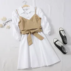 Autumn New Style Short Strappy Tube Top Strap - Khaki - View 1