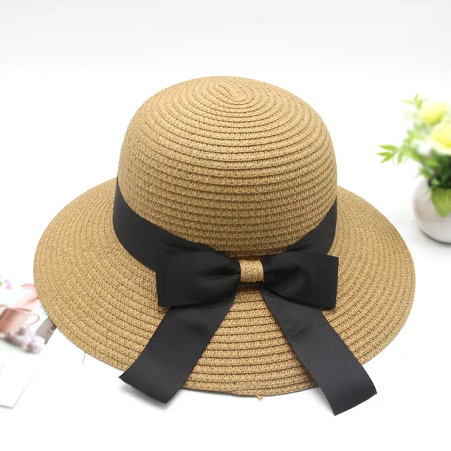 Women Summer Travel Beach UV Protection Bowknot Wide Brim Straw Hat Sun Cap UV Protection Bowknot Wide Brim Straw Hat Sun Cap Fan Bingbing Light ... Fan Bingbing Light Coffee Colo - Shop at LoveMi
