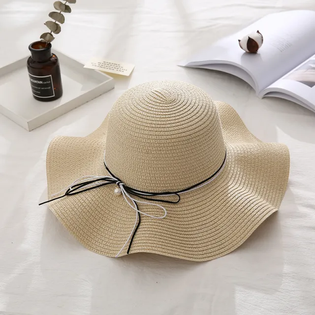 Women Summer Travel Beach UV Protection Bowknot Wide Brim Straw Hat Sun Cap UV Protection Bowknot Wide Brim Straw Hat Sun Cap One Pearlbeige - Shop at LoveMi