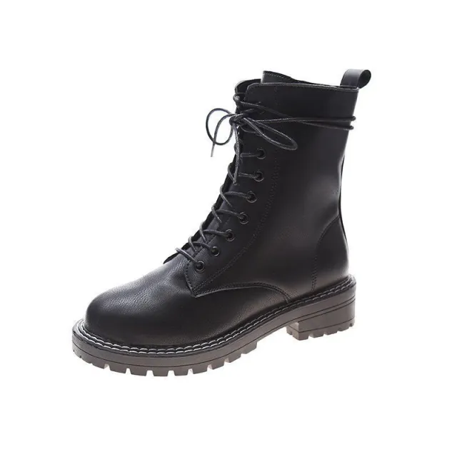 New Genuine Leather Ladies Snow Boots Wool Warm Non slip Womens Ankle Boots Black - Shop at LoveMi