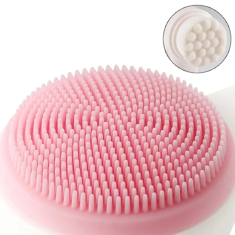 Double-sided Silicone Skin Care Tool Facial Cleanser Brush Face Cleaning Vibration Facial Massage Washing Product – image 5