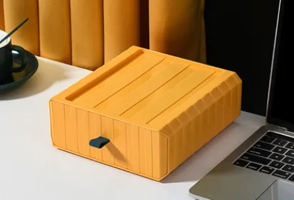 Multifunctional Drawer Type Desktop Storage Box For Storing Artifacts, Multi Layer Debris Storage Box Yellow - Shop at LoveMi