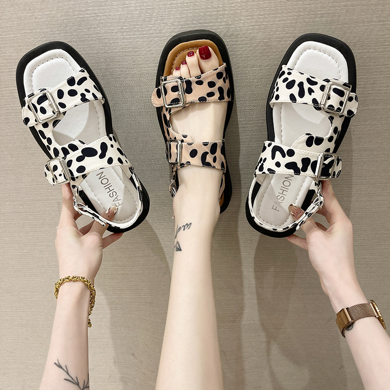 Fashion And Simple One-Line Open-Toed Sandals