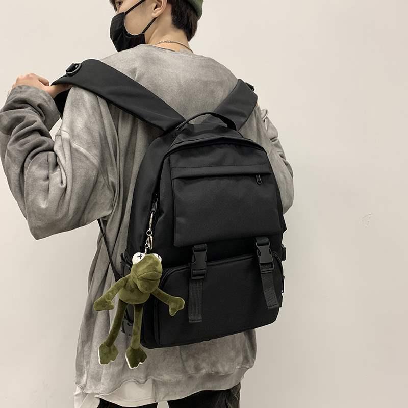 Wind Dark Department Female High School Campus High Capacity College Students' Tooling Wind Backpack Male