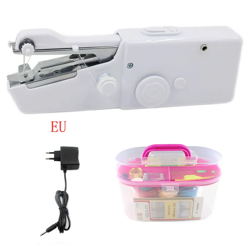 Handheld Portable Electric Sewing Machine Set Mini Household Handy Handheld Electric Sewing Machine – image 5