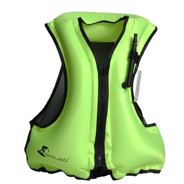 Spot Inflatable Life Jackets, Children's Snorkeling Buoyancy Vest, Adult Free Size Buoyancy Boat Fishing Life Jackets Green - Shop at LoveMi