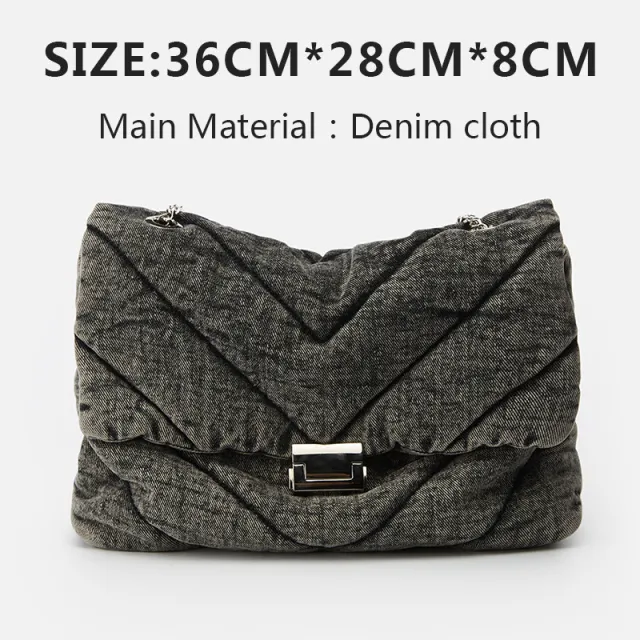 Korean Style Hit Color Messenger Bag Female Bag Pu Chain Shoulder Bag - Shop at LoveMi