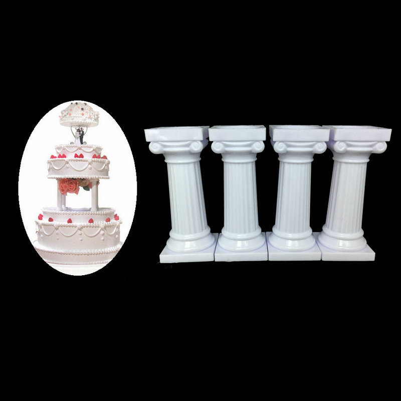 Title 5, 4pcs Pillars Wedding Cake Stands Cake Decoratin...