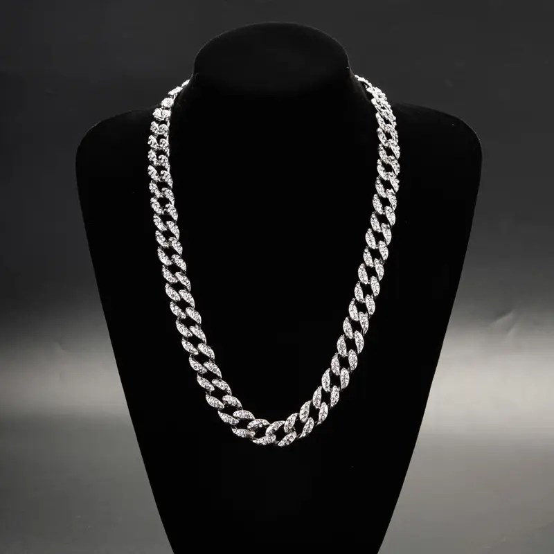 Charm Cuban Chain Diamond Men's And Women's Fashion