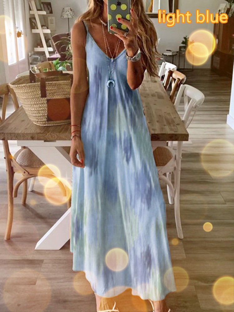 Women's Waist Waist Big Swing Suspender Dress