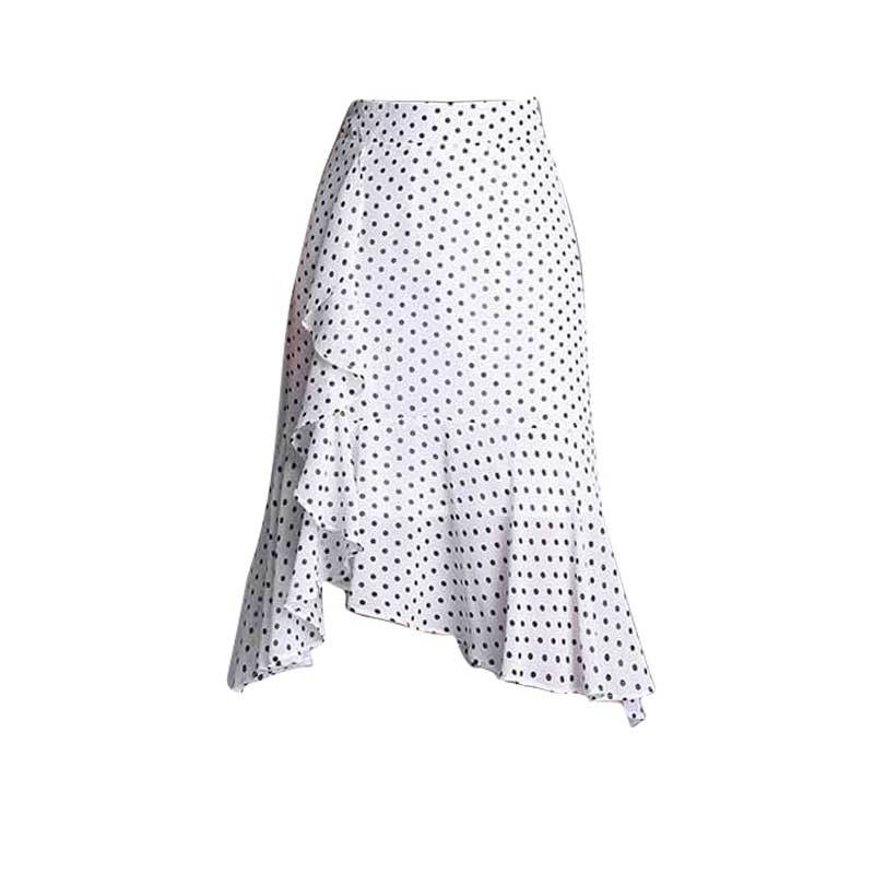 Polka Dot Chiffon Fishtail Bag Hip Skirt Female Summer New Style Skirt