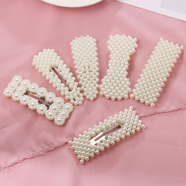 Pearl Hairpin Bangs Hair Jewelry Trend Lady Temperament