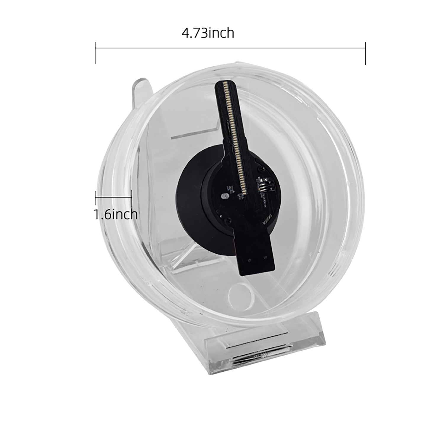 Wiilala 3D Holographic Fan, 4.7 Inch 3D Holographic Fan With WiFi Projector, Built-in Video - HD LED Holographic Disesktop Stand, LED Holographic Display Screen, Suitable For Shops, Bars, Gifts