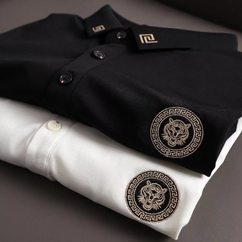 Title 1, Trendy merk casual zakelijk borduurpoloshirt vo...