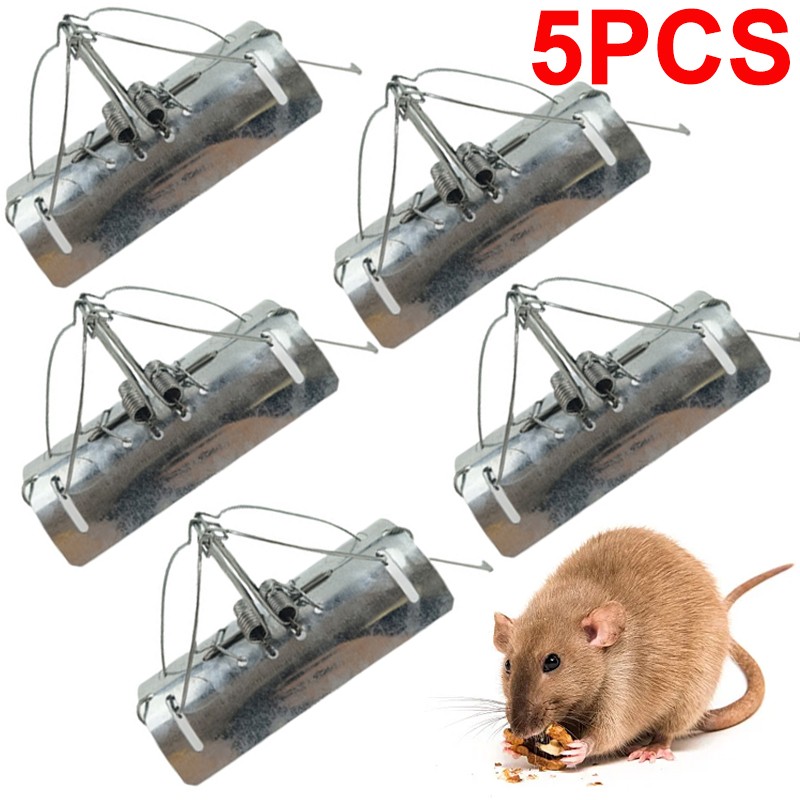 5x Set Tunnel Mole Trap Heavy Duty Metal Quick And Effective Dual Entry New UK — image 8