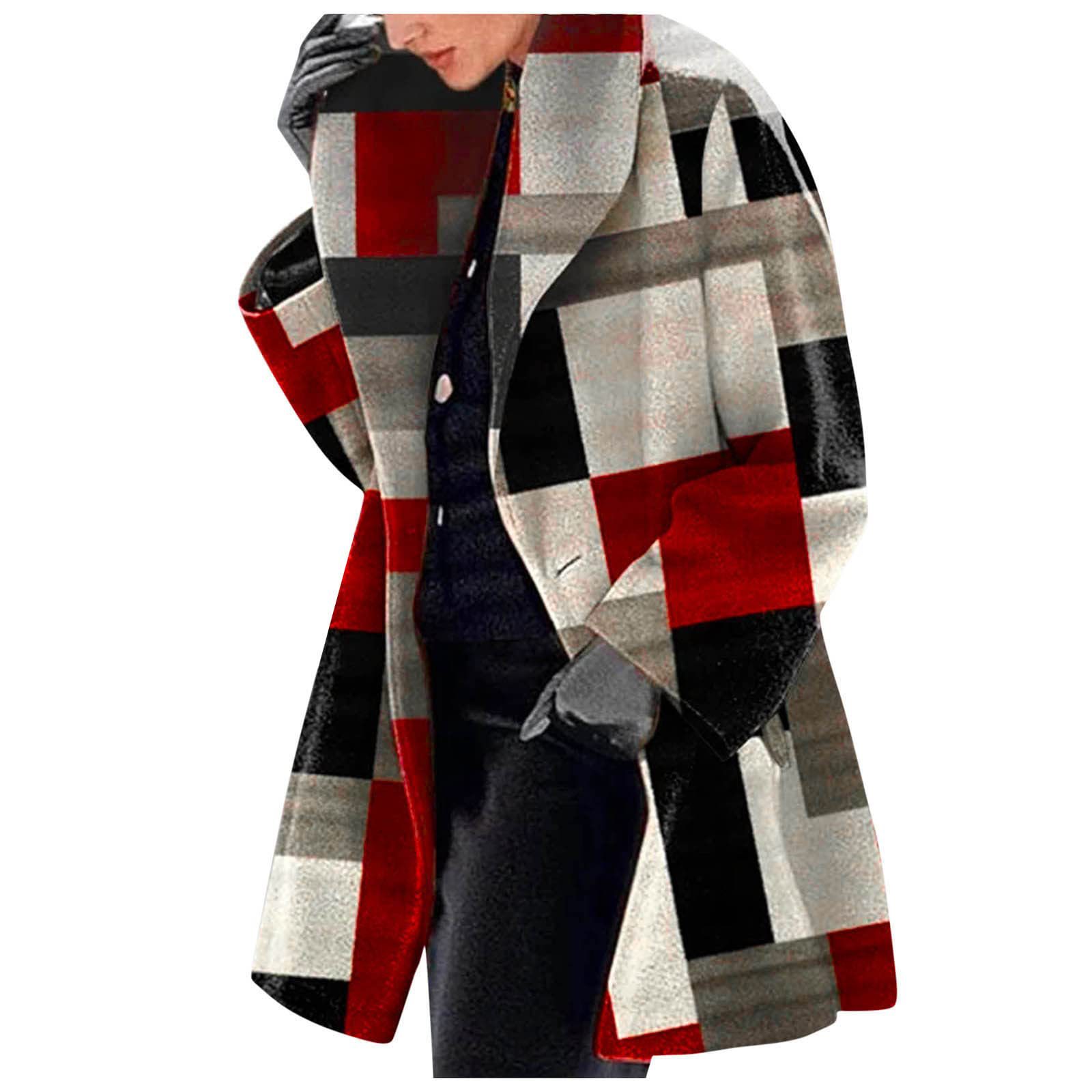 Ladies Fashion Woolen Printed Jacket