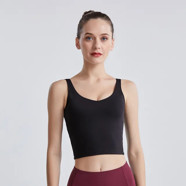 U shaped Beautiful Back Running Shockproof Yoga Underwear Black - Shop at LoveMi