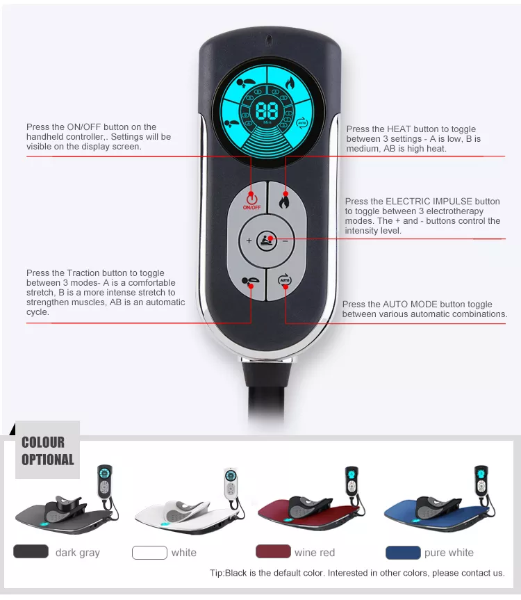 Electric Heating physical therapy neck massager as seen on tv