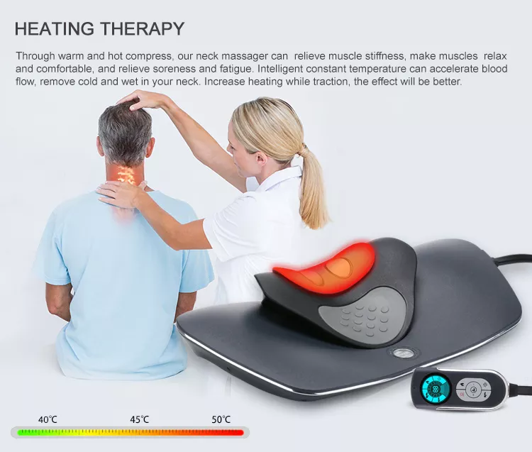 Electric Heating physical therapy neck massager as seen on tv