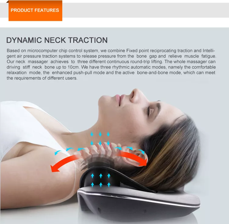 Electric Heating physical therapy neck massager as seen on tv