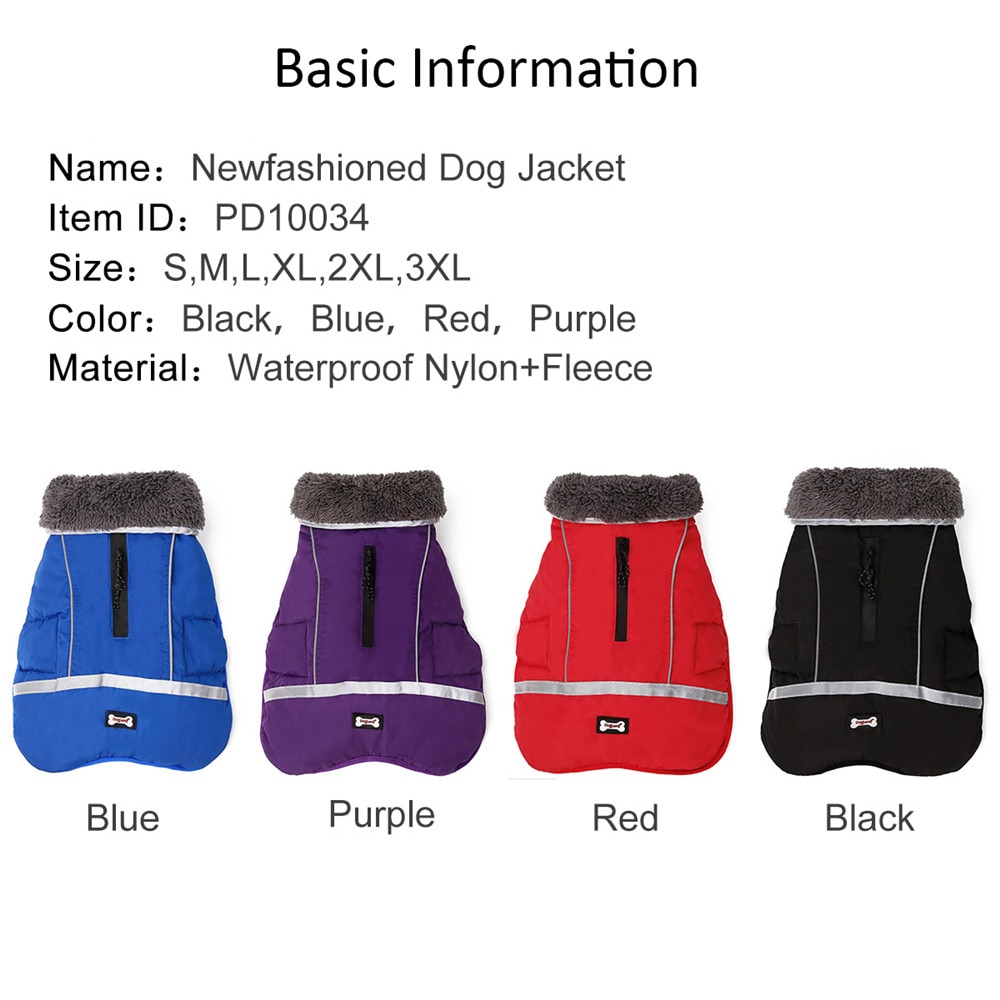 Title 7, Honden kleding dikke warme vest voor de winter....