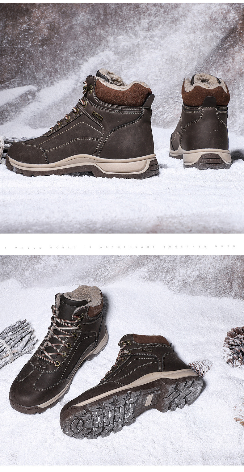 Title 1, Scarpe da uomo Plus Velvet British Warm Tooling...