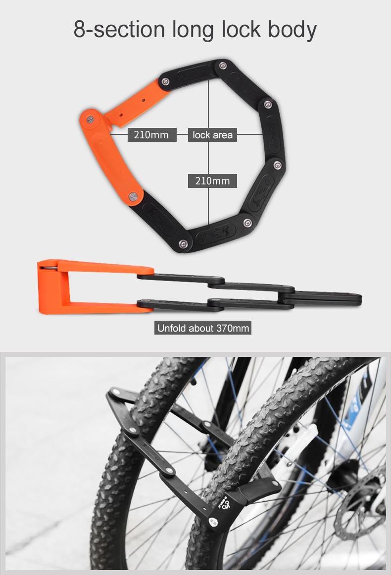 Title 3, INBIKE Mountain Bike Lock Anti-theft Security C...