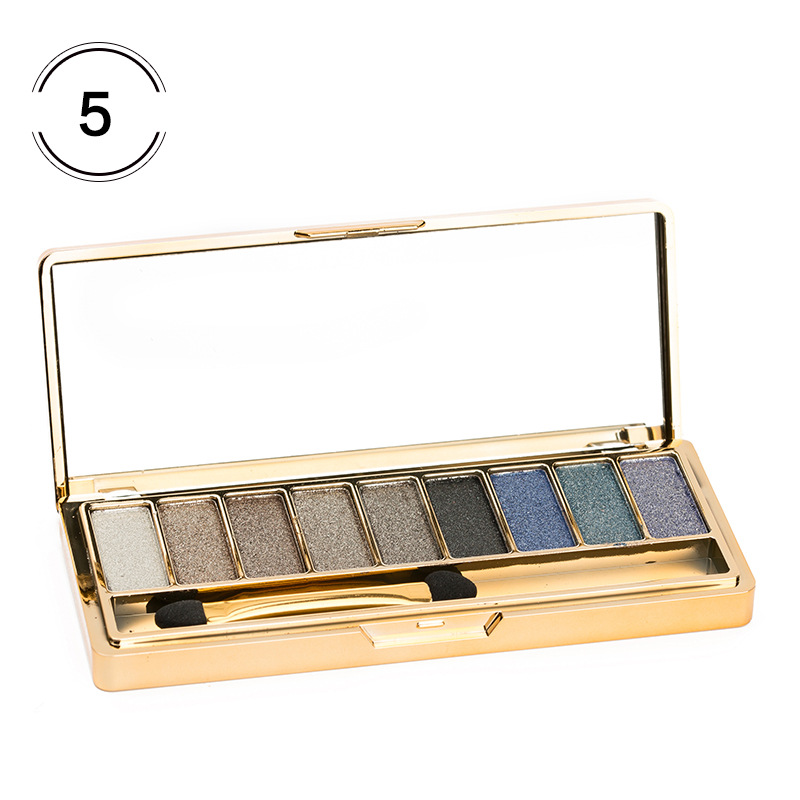 Title 5, Fashion eyeshadow palette 9 colors matte glitte...