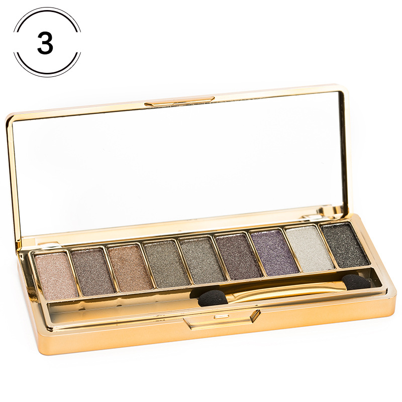 Title 3, Fashion eyeshadow palette 9 colors matte glitte...