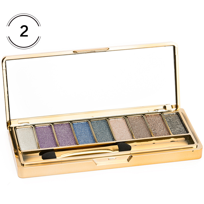 Title 2, Fashion eyeshadow palette 9 colors matte glitte...