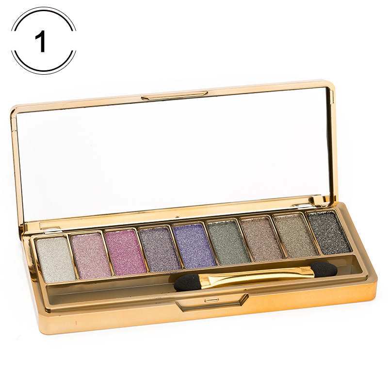 Title 1, Fashion eyeshadow palette 9 colors matte glitte...