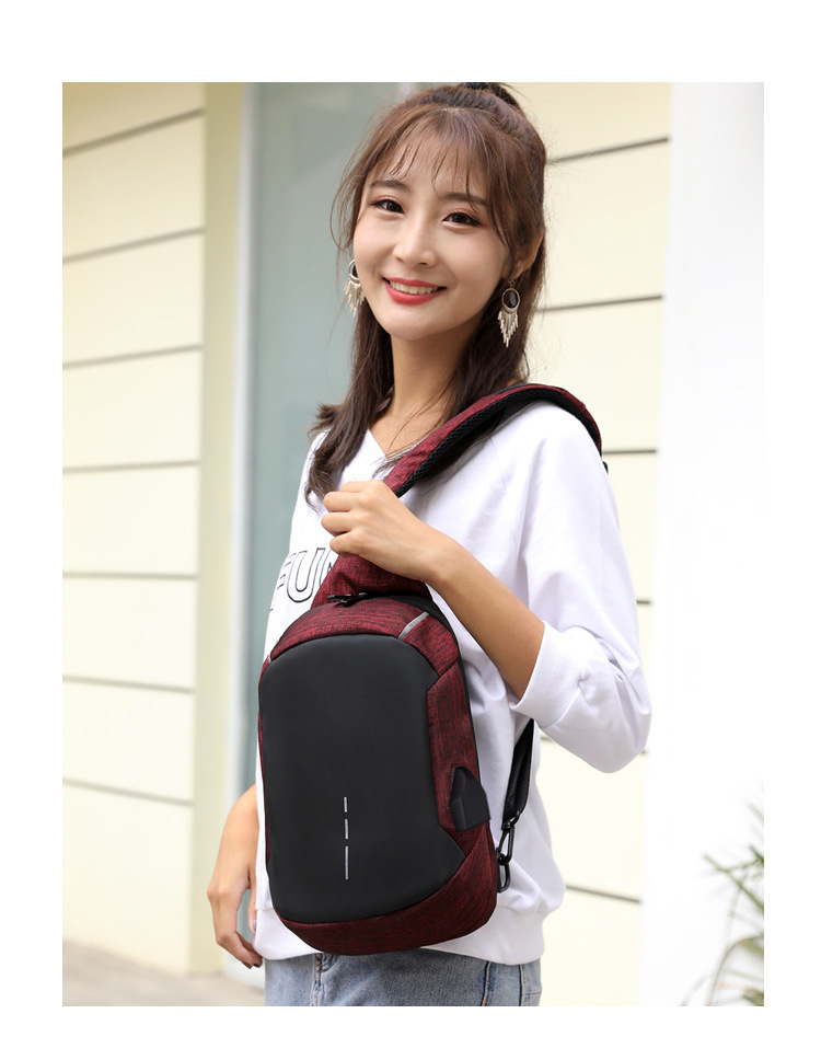 Title 1, Multi-functional Oxford Waterproof Chest Bag. K...