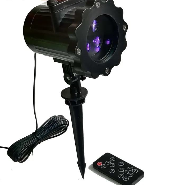 Outdoor LED Christmas Projector Light, Holiday Projector with 4 or 12 Slides and Remote (US Plug) - detail photo 5