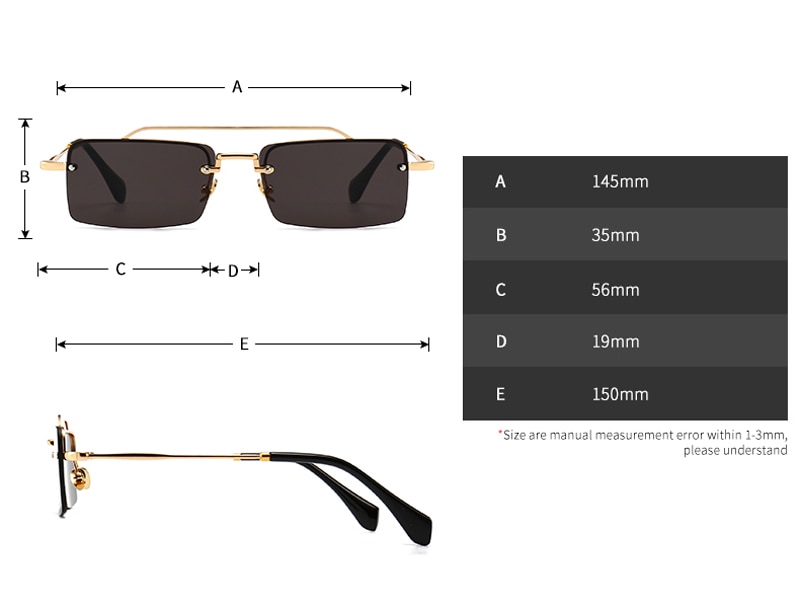 Sonnenbrille mit kleinem Rahmen 5065 Details (2)