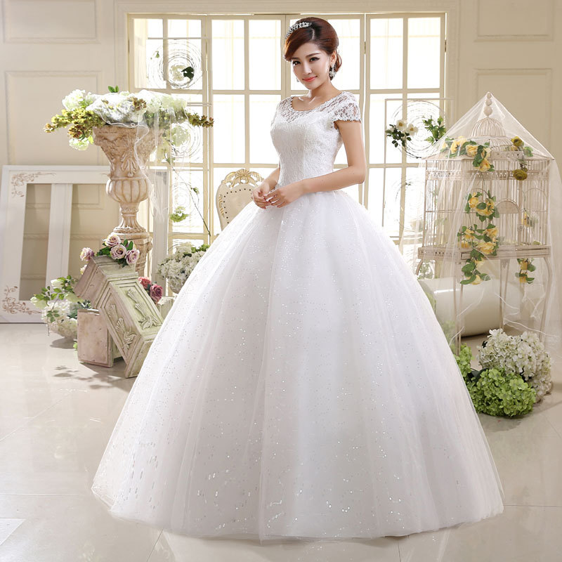 Title 3, 2021 Wedding Dress Lace Shoulder Slim Fit Plus ...