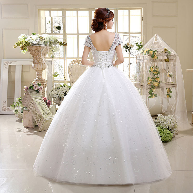 Title 4, 2021 Wedding Dress Lace Shoulder Slim Fit Plus ...