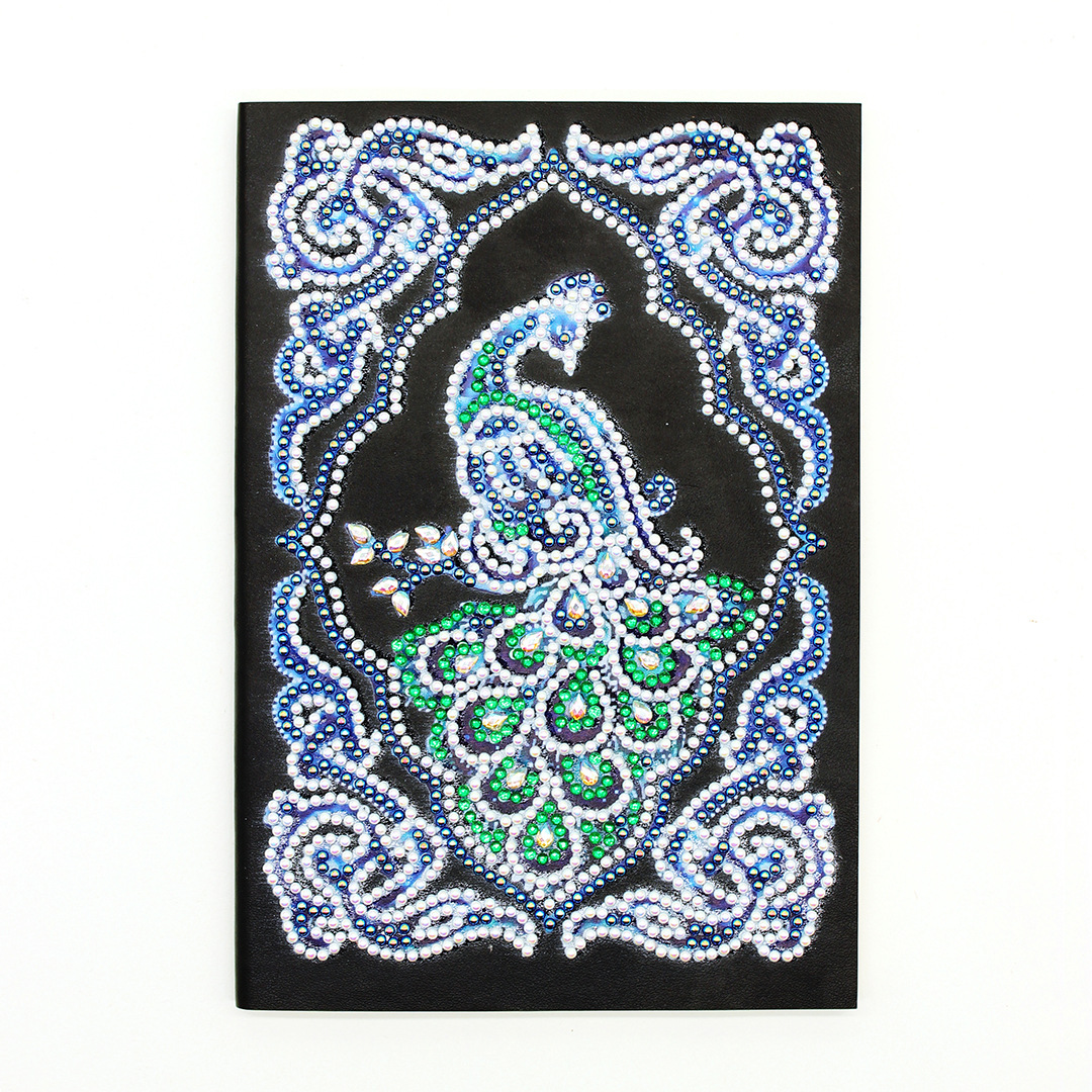 Title 4, Journal de beauté Peacock avec peinture diamant...