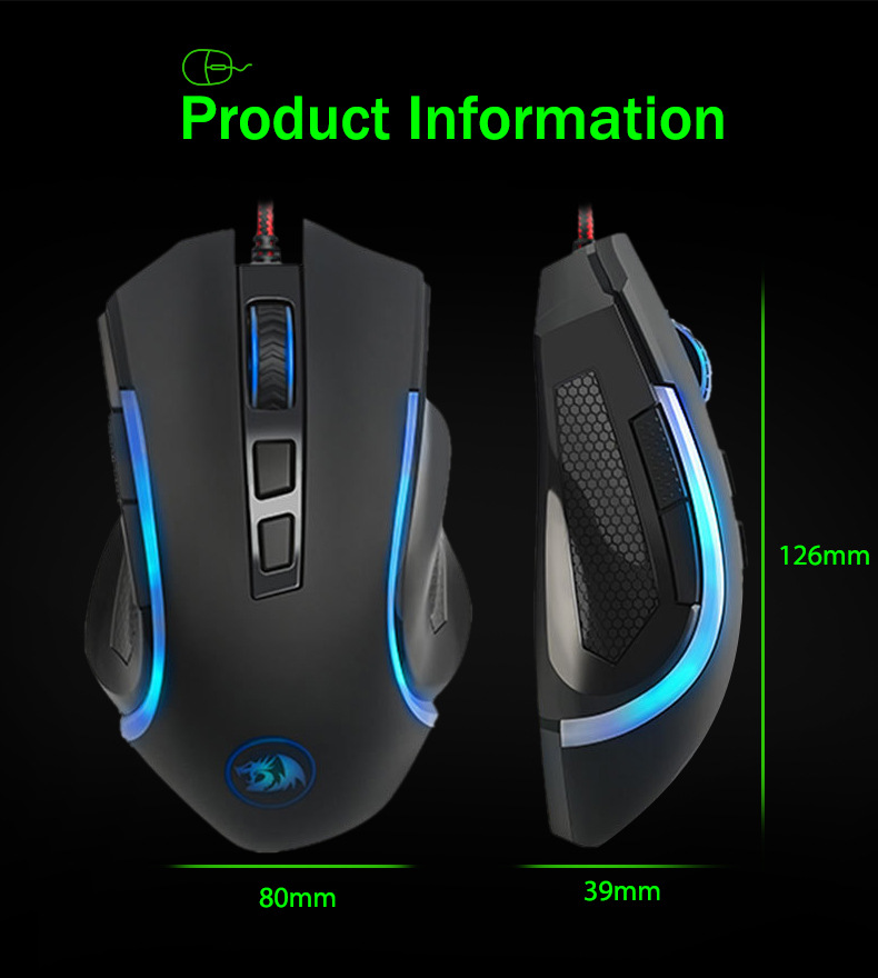 Title 10, Redragon M607 Wired Gaming Mouse delivers preci...