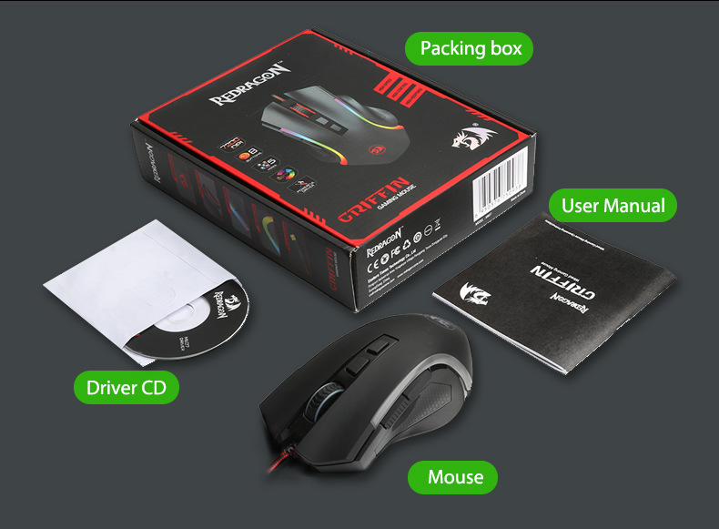 Title 11, Redragon M607 Wired Gaming Mouse delivers preci...