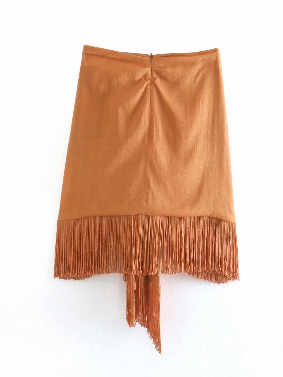 Title 2, High waist fringed skirt for a stylish statemen...