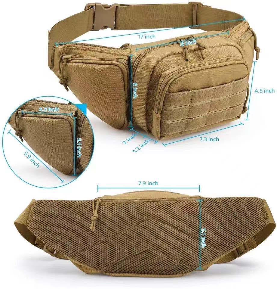 Title 5, Mens Tactical Multifunctional Storage Waist Ba...