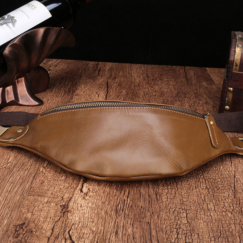 Title 7, Leather mens cell phone belt bag for secure an...