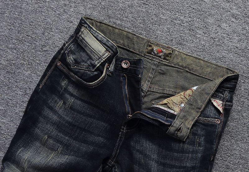 Title 3, Jeans uomo slim fit strappati, moda europea e a...