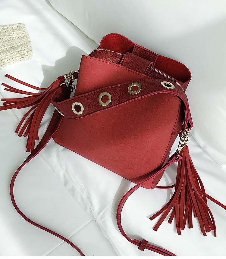 Title 2, Frosted Tassel Single Shoulder Messenger Bag Re...