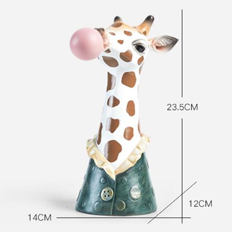 Resin Cartoon Animal Head Vase - Image 4