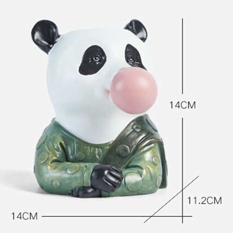 Resin Cartoon Animal Head Vase - Image 9
