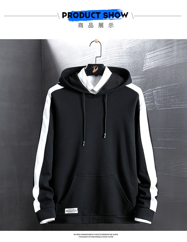 Title 2, Mens sweater hooded jacket