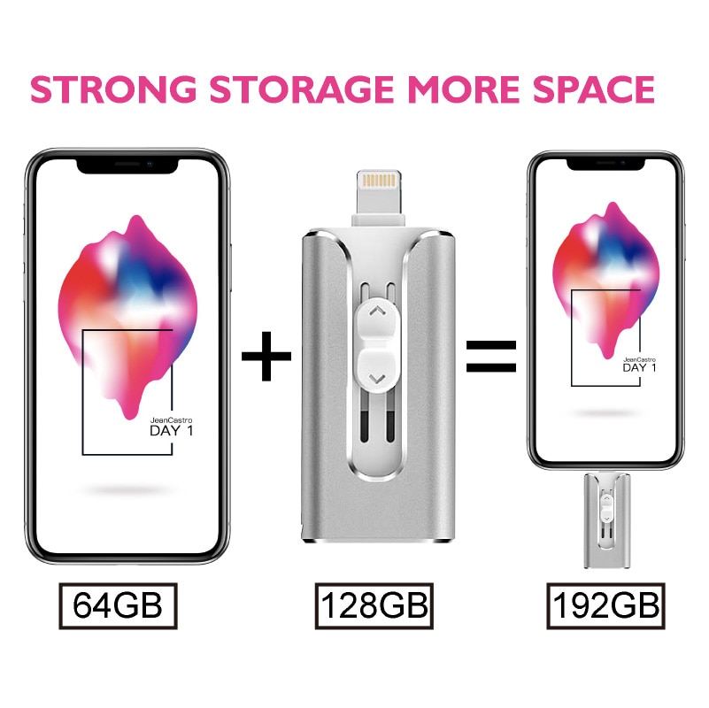 Title 5, Chiavetta USB in metallo tre in uno compatibile...