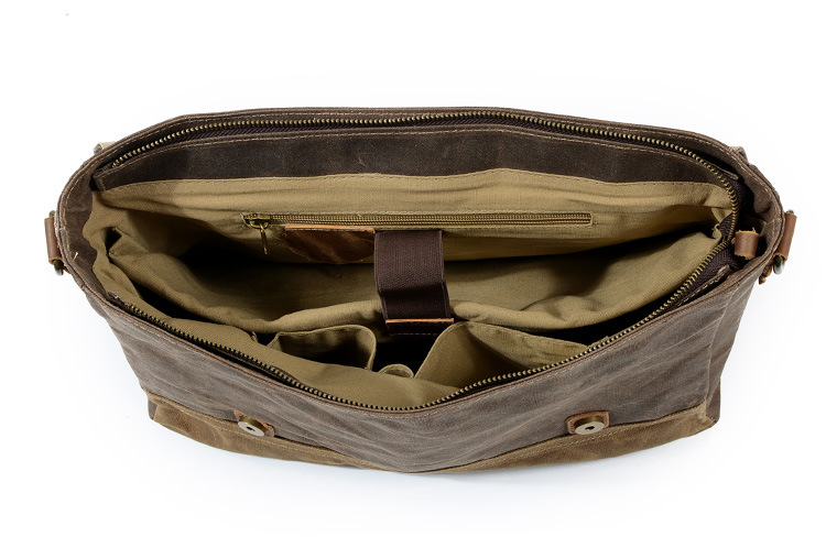 Title 3, Mens Canvas Shoulder Messenger Bag Briefcase |...