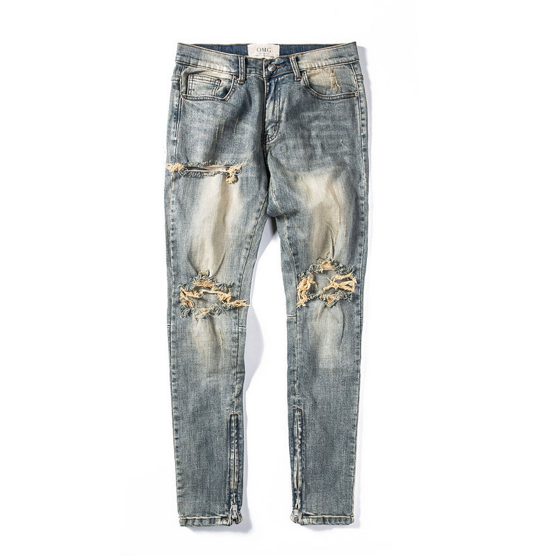 Title 6, Classic zipper beam-leg jeans